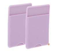 HOOTNEE 2pièces Pochette Autocollante pour Téléphone Support De Carte Autocollant pour Smartphone Lot de Silicone Souple Compatible avec Téléphones Pratique Et