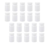 HOOTNEE 30 Pièces Boite à Pillule Blanche de 50ml en Polyéthylène, Contenant à Remède Portable Multifonctionnel pour Vitamines et Médecine en Extérieur ou Laboratoire