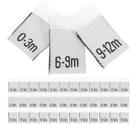 HOOTNEE 300 pièces Étiquettes de Mois pour Vêtements Garçon Fille Marquage Couture Garçon Fille Labels Polyester Durables pour Organisation Tenues Mois