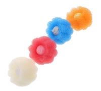 HOOTNEE 4 pièces Boule Anti-câbles et Ramasse-poils pour Machine à Laver et Sèche-linge Lot de de Lessive Réutilisables Collecte des Poils Animaux Protège Vêtements Peluchage Nœuds