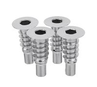 HOOTNEE 4 Pièces Manchon de Charnière de Canapé Argenté Alliage | Accessoires Canapé, Pivot Fluide et Stabilité Renforcée, Pièce de Remplacement pour Réparation DIY du Mobilier