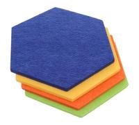 HOOTNEE 4 Pièces Panneau Mural Hexagonal en Feutre Autocollant, Multi-fonctionnel et Pratique pour Affichage Photo et Décoration Murale Élégante et Moderne