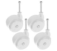 HOOTNEE 4 Pièces Roues De Remplacement pour Poussette Et Chariot D'Achat Roues Plastique Et Métal Diamètre 5cm Accessoires pour Déambulateurs À Utiliser À La Maison