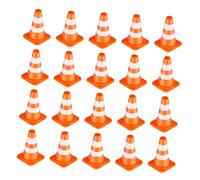 HOOTNEE 40 Pièces Jouets Cognitifs De La Circulation Installations De Circulation Cônes pour La Pratique du Football Barrages Routiers Cônes De De Bloc De Rue Plastique Orange