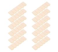 HOOTNEE 48 Pièces Tuiles Miniatures en Bois Naturel à Peindre Accessoires de Toiture pour Maison de Poupée Échelle 1/12 Décorations Bricolage pour Maquettes Kit de Bardeaux pour
