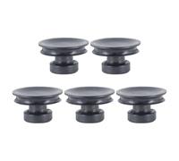 HOOTNEE 5 Pièces Poignées de Bol Sone en Caoutchouc Noir, Accessoire de Levage à Ventouse, Supporte Jusqu’à 20kg, Facile à Transporter, Conçu pour Amateurs et Amis Pratique Bouddhiste