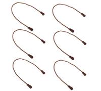 HOOTNEE 6 Pièces Attaches Décoratives pour Sapin de Noël, Liens à | Polyester et Fil de Fer, Tressage Souple sans Pointes, pour Cadres de Couronne et Vignes