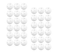 HOOTNEE 60pièces Hochet à Clochette Né avec Inserts Balles à Clochettes Blanches Plastique pour Jouets Sensoriels Doux à Secouer