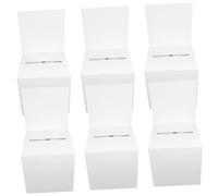 HOOTNEE 6pièces Lot de Boîtes à Tirage Multi-Fonctions pour Réunion Et Collecte De Dons Boîte Urne Sûre Et Stockage Cartes Et Enveloppes pour Événements Professionnels