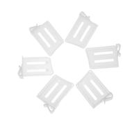 HOOTNEE 6pièces Organisateur De Tiroir Transparent Réglable Pour Réfrigérateur Séparateurs Extensibles Pour Commode Salle De Bain Cuisine Clips De Rangement