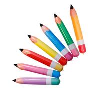 HOOTNEE 7 Pièces Crayons Gonflables PVC Couleurs Décorations Légères et pour Salle de Classe Accessoires Suspendus pour Rentrée Scolaire