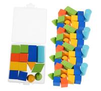 HOOTNEE 70 Pièces De Formes Géométriques Dimensionnelles Formes Solides Matériel Pédagogique pour Les Mathématiques Fournitures Mathématiques Modèles Tridimensionnels Jeu De Société
