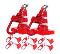 HOOTNEE 8 pièces Porte Clés Cône de Signalisation Pendentif Suspendu Décoratif pour Sacs Accessoire et Réaliste pour Homme et Femme