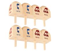 HOOTNEE 8 Pièces Toupies pour Éducatif de Hanukkah pour Amusement Détente Fabriqué Naturel