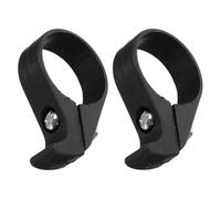 HOOTNEE Attrape-chaîne de vélo, guide-chaîne 2 pièces en plastique noir, régulateur de pression de chaîne pour VTT et vélo pliant