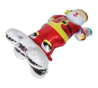 HOOTNEE Ballon Père Noël Gonflable Autoportant en Aluminium Grand Format Décoration Festive de Noël Fournitures de Fête Figure Debout pour Centres Commerciaux et Événements