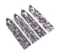 HOOTNEE Bandeau de Karaté pour Garçon et Filles 4 Pièces Serrage-tête Dragon, Bandana Samouraï Japonerie en Tissu Confortable, Accessoires pour Pratique des Arts Martiaux et Déguisements