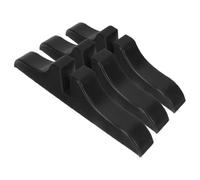 HOOTNEE Base de Cloison de Séparation Pliable 3 Pièces en Tissu Noir, Support Stable pour Paravent, Séparateur d'Écran pour Salon et Bureau, Création d'Espaces Distincts