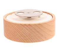 HOOTNEE Base Ronde en Bois 100mm pour Boîte à Musique DIY, Accessoire Rotatif de Remplacement, Fournitures pour Boîte à Musique, pour Décoration Intérieure et Projets Créatifs