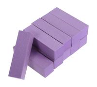 HOOTNEE Bloc polissoir à ongles, limes ongles polissage en éponge, 10pcs, pourpre, doux, format compact 9,00 x 2,50 x 2,50 cm, pour trousse de maquillage