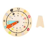 HOOTNEE Bois Horloge Apprentissage de L'heure, pour Garçon et Filles | Modèle Éducatif à Chiffres, Développement Logique et Notions Mathématiques, pour Bébé et Jeune Garçon et Filles