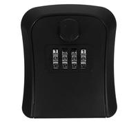 HOOTNEE Boîte à Clés Murale en Abs Noir, Boîte à Clés Extérieure Code, Adaptée pour Maison et Différents Sites de Soins