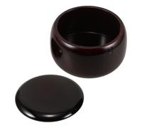 HOOTNEE Boîte à Pierres de Jeu de Go en Bambou Nanmu Rouge Résistance aux Chocs Grand Espace de Rangement Organisateur Polyvalent pour Pièces D’Échecs pour Étudiants et Amateurs de