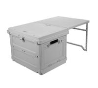 HOOTNEE Boîte de Rangement Pliable pour Camping Organisateur Multifonctionnel avec Couvercle et Poignée pour Coffre de Voiture et Activités de Plein Air