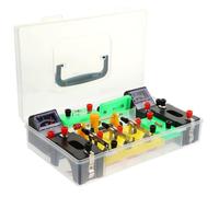 HOOTNEE Boîte Expérimentale Électrique Compacte en PVC pour Étudiants, Kit Éducatif Électricité Portable pour Apprendre Les Bases de L'électricité en Physique Couleur Couleur