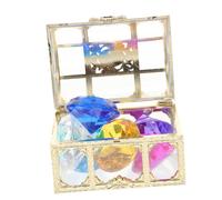 HOOTNEE Boîte Trésor Pirate Été Jeu Plongeon Garçon Fille Coffre Joyaux Colorés Coffret Cadeau Jeux Chercheurs Couleur
