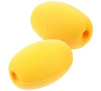 HOOTNEE Bouée de Pêche Eva Jaune 2 Pièces, Flotteur de Bateau Portable et Anti-Usure pour Kayak et Pêche en Eau Profonde