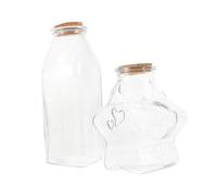 HOOTNEE Bouteille À Souhaits Miniature en Verre Bouchon en Liège pour Conservation De Messages Ou Petits Objets