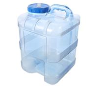 HOOTNEE Bouteille de Stockage 15L réservoir Eau Potable carré Bouchon étanche, Grande capacité, pour Voiture et Maison