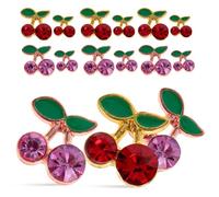 HOOTNEE Breloques Décoration Manucure Lot de 32 en Alliage pour Ongles Cerise Élégante et Sûre et Personnalisation des Ongles pour Usage Quotidien