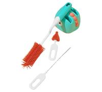 HOOTNEE Brosse à Biberon Longue Écologique avec Support de Rangement et Crochet Kit de Nettoyage pour Bouteilles Tasses et Pailles Léger et Polyvalent