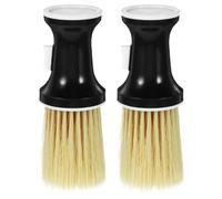HOOTNEE Brosse Plumeau Cou Détachable 2 pièces, Brosse Barbier Polyvalente, Nettoyage Cheveux Secs et Humides, pour Salon de Coiffure et Maison
