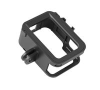 HOOTNEE Cadre Compatible avec GoPro Hero8, boîtier de caméra d'action, Ouverture latérale pour Recharge, Griffe Porte-Accessoires, Antichoc, résistant à l'usure, Noir, Plastique