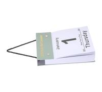 HOOTNEE Calendrier Quotidien 2026 à Déchirer, Format Vertical Suspendu en Papier Vert, Design Moderne et Minimaliste, pour École et Espace D'apprentissage