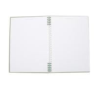 HOOTNEE Carnet à Spirales A4 Rechargeable Pages Lignées, Couverture Rigide Kraft Épaisse en Papier et Plastique, pour Étude et Travail, Pages Amovibles Faciles à Organiser