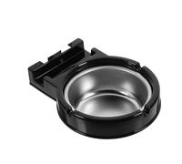 HOOTNEE Cendrier Mural Acier Inoxydable Noir pour Salle de Bain et Lieux Commerciaux Design Compact et Facile à Nettoyer pour Maison Supermarché et Bar