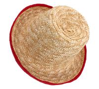 HOOTNEE Chapeau de Paille pour Jonglerie et Acrobaties Taille Unique Couleur Naturelle Accessoire Artisanal pour Spectacles de Danse de Rue et Numéros Spéciaux Protection Solaire