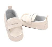 HOOTNEE Chaussures Blanches pour Bébé 11 CM Semelle Souple Antidérapante Respirantes Légères 45 G Premières Chaussures de Marche Confortables pour Tout-Petits Intérieur Extérieur