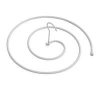 HOOTNEE Cintre à Draps en Spirale Rotatif 60 Cm Acier Inoxydable Ventilation Rapide Séchage Intérieur et Extérieur Balcon 1 Unité Blanc