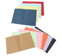 HOOTNEE Classeur à Reliure A4 Double Poche 10 Pièces en Papier Organiseur Documentaire pour Professionnels et Utilisation Scolaire