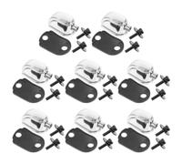 HOOTNEE Coquilles de tambour en métal argenté 8pcs, pièces de rechange pour snare drum et marching snare drum, remplacement facile, stabilité sonore améliorée, scène et voyage,
