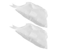 HOOTNEE Coussin d'alliances nœud pour Mariage 2 pièces, Coussin en Tissu Blanc pour cérémonie de Mariage, léger, pour Porteur d'alliances du cortège Nuptial