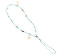 HOOTNEE Dragonne Téléphone Pendentif Étoile Cinq Branches Perles Naturelles Bracelet Poignet Multifonction Décoration Chic pour Femmes et Filles Clip And Go Facile