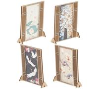 HOOTNEE Écran Miniature Décoratif Matériau Sûr Modèle de Maison Miniaturisée Polyvalent et Léger pour Accessoires Maison Poupée Décoration Vintage Chinoise Compacte