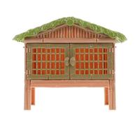 HOOTNEE Ensemble Clôture Fermière Miniature Réaliste Cage à Poules et Lapins pour Jeu Éducatif Accessoire Interactif pour Micro-Paysage de Ferme Pédagogique pour Tout-Petits