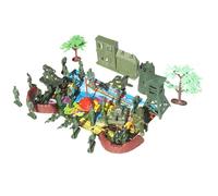 HOOTNEE Ensemble de Jeu de Soldat Militaire 37 Pièces pour Garçon et Filles Jouets Maquettes Militaires Chars et Avions et Figurines pour Jeu D’Imagination et Rôle Garçon Style Aléatoire